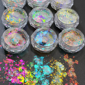 Nouveautés 2026 : Poudre de paillettes Aurora Caméléon pour Nail Art DIY, Paillettes Opales Décoratives pour Ongles - Product Image 1
