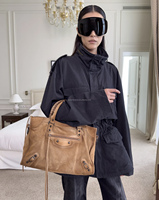 Nouveau Sac Fourre-Tout Décontracté en Cuir Suédé Véritable 2025 Léger Portable Écologique Design Spicy Girl