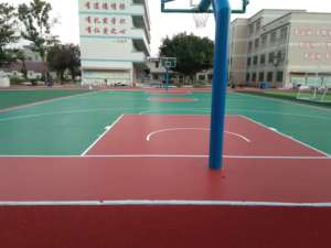 Suelo Deportivo de Silicona PU de Alto Rendimiento Certificado por la IAAF INOLP para Estadios de Baloncesto, Hecho en Guangdong, Superficie con Absorción de Impactos - Product Image 5