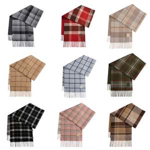 2025 nouveauté automne hiver <span class=keywords><strong>laine</strong></span> <span class=keywords><strong>tricot</strong></span> Plaid écharpe unisexe polyvalent chaud et épaissi haut de gamme <span class=keywords><strong>Snood</strong></span> femmes frange châle - Product Image 6