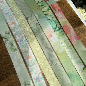 Cinta <span class=keywords><strong>de</strong></span> Tela con Estampado Floral Estilo Chino, Diseño Vintage <span class=keywords><strong>de</strong></span> Flores y Plantas para Accesorios para el Cabello, Envoltura <span class=keywords><strong>de</strong></span> Regalos y Manualidades - Product Image 1