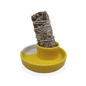 Écologique Roman Céramique Méditation Palo Santo Titulaire Bois De Santal Brûleur Porcelaine Huile Essentielle Encens Réchaud Sage Titulaire Cadeau - Product Image 2