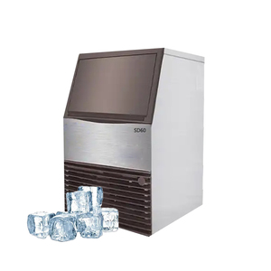 Máquina de Hielo Automática Portátil de 220V, 485W, 45kg de Capacidad de Producción, 60kg de Capacidad de Almacenamiento, Máquina de Hielo de Escritorio Pequeña con Bomba - Product Image 2