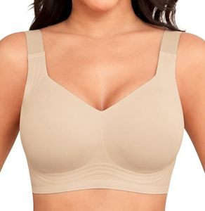 Soutien-gorge sans armatures pour femmes, couvrant entièrement la poitrine, confort quotidien, tendance - Product Image 1
