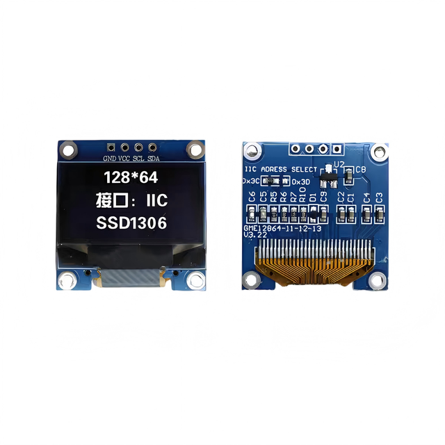 4PIN 0.96 Inch SSD1306 Driver 128*64 Resolution IIC Interface OLED Display Screen Module 3V/5V GJD
