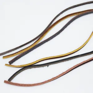 Popular brown leather shoe laces for boat shoes