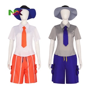 Costume de cosplay uniforme scolaire Pokémon Écarlate et Violet, tenue mignonne unisexe pour adulte, idéal pour Halloween, fêtes et spectacles d'anime - Product Image 1