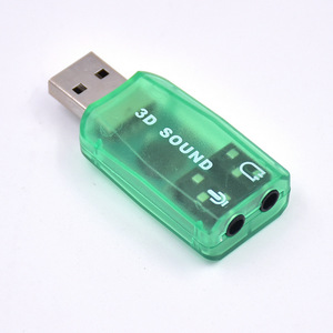 Mini 3D Thẻ Âm Thanh USB Ngoài 5.1 Bộ Chuyển Đổi Thẻ Âm Thanh <span class=keywords><strong>3.5Mm</strong></span> Loa Micrô Giao Diện Tai Nghe Cho Máy Tính PC - Product Image 4