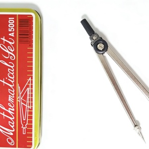 Best Value Customized Promotional 9 PCS Compass Divider Math <b>Tool</b> Instrument Stationery Geometry <b>Set</b> with Metal Box - Product Image 6