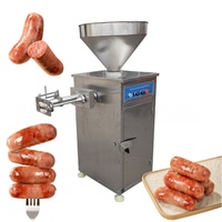 Machine électrique de traitement de la viande avec fonctions de remplissage et de ligature, en acier inoxydable 304, capacité de 100-500 kg/h, pour saucisses verticales de style allemand
