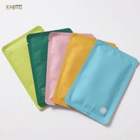 Diecut Mylar tas ZipLock plastik tiga sisi segel panas kemasan segel untuk coklat bar earphone dilaminasi cetakan Bolsas