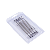 Aiguilles d'infusion pour mamelons de vache CETTIA KD406 en acier inoxydable, aiguilles d'infusion pour mamelons, canules émoussées