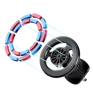 Staffa di navigazione per auto magnetica portatile compatibile con iPhone presa d'aria a gancio invertito con Design a Clip fissa supporto per telefono - Product Image 2