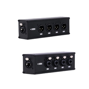 RJ45 Extender, 4 kênh RJ45 trên XLR DMX pháo 6.35mm Mạng Cáp Extender, Splitter XLR hộp sân khấu - Product Image 1