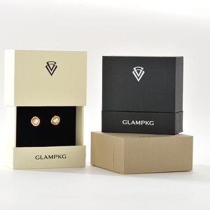 Custom Logo Luxury Square Paper Universal Jewelry Packaging <b>Box</b> Sliding <b>Gift</b> <b>Box</b> Ring Necklace <b>Earrings</b> Personalized OEM ODM - Product Image 5