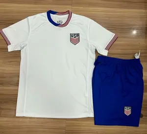 Camiseta de fútbol OEM personalizada de EE. UU. América 2024, camiseta de fútbol, uniforme de fútbol