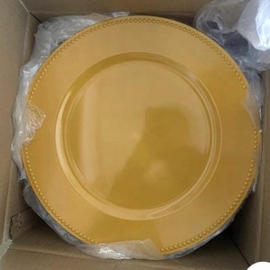 9 Couleurs Rond Double Placage Épaissie En Plastique Élégance Simplicité Dot Motif Fruits <span class=keywords><strong>Bol</strong></span> Plateau Décoratif Chargeur Plaques - Product Image 6