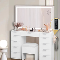 Quantité minimale de commande 50 ensembles 11 tiroirs boîtes conception Simple petit appartement multifonctionnel usine en gros personnalisé commode Table maquillage