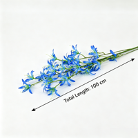 Vente en gros de fleurs artificielles de lys araignée à longue tige de 100 cm, fausse branche de Manjusaka rose rouge pour la décoration florale de mariage, de maison et d'événements