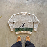 Pull en mohair pour homme, mélange de fourrure polaire, coupe oversize, manches longues, imprimé numérique, col rond, fabrication sur mesure OEM