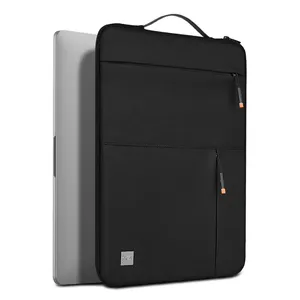 Toptan alfa naylon çanta-WiWU 13.3-16 inç dizüstü bilgisayar kılıfı kolu ile su geçirmez bilgisayar çantası cep ile darbeye dayanıklı dizüstü bilgisayar çantası ön cep