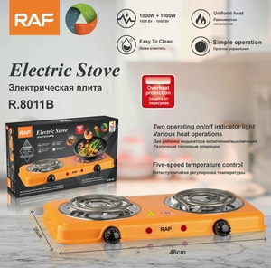 Double <span class=keywords><strong>Plaque</strong></span> de Cuisson Électrique de Comptoir 100W+1000W pour Maison - Product Image 2