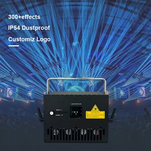 Lampu laser pemindai animasi, 15w idla ip55 rgb, peralatan pencahayaan konser pernikahan, lampu laser menunjukkan dinding