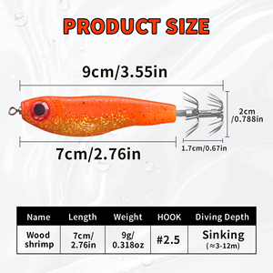 2 Pezzi Esche <span class=keywords><strong>Artificiali</strong></span> Galleggianti Luminose per Calamari, Esche da <span class=keywords><strong>Pesca</strong></span> per <span class=keywords><strong>Seppie</strong></span> EGI, Esche per <span class=keywords><strong>Pesca</strong></span> in Mare, Vendita all'Ingrosso - Product Image 2