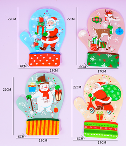 Sacs cadeaux de Noël et gants, sacs en plastique auto-scellants, fabriqués en matériau PETPE auto-scellant, utilisés pour l'emballage des fêtes - Product Image 6