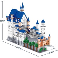 Zhe Gao Lezi arrivées enfants cadeau Architecture bricolage 3D modèle diamant briques jouets Mini nouveau cygne pierre château blocs de construction