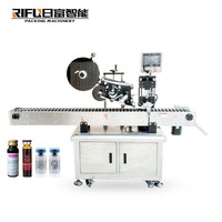Machine d'étiquetage automatique de bouteilles rondes avec imprimante de date pour liquides de lavage