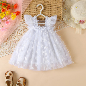 Vestido de niña de comercio exterior con diseño de cereza 3D de ganchillo, malla suave y tratamiento delicado, dulce y adorable. - Product Image 6