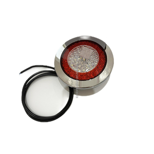 Emark Approved 122mm 4.8 Inch Round LED Truck Tail Lamp Rear Fog and Reverse <strong>Light</strong> with Chromed or Black <strong>Ring</strong> A122B-FRE - Product Image 2
