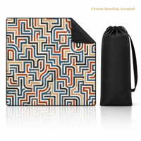 Tapis de Mahjong à rayures africaines sans règles, 31,5x31,5 pouces, tissu de Mahjong, tapis pour tuiles de Mahjong, tapis de poker, tapis de jeu de Mahjong, sac de rangement