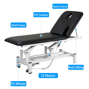 Cama eléctrica para salón de belleza, muebles de <span class=keywords><strong>fisioterapia</strong></span> facial, Rosa coreana, camas de masaje facial - Product Image 4