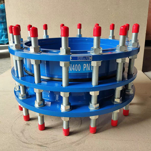 Gang dẻo PN10/16 khớp linh hoạt khớp nối phổ quát vật liệu thép carbon với sơn xử lý bề mặt cho ống nhựa PVC - Product Image 5