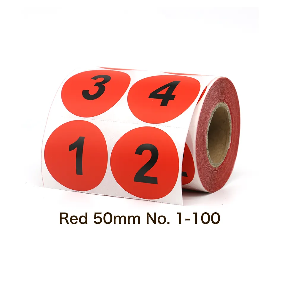 Dot Digital Waterproof round Die Cutting Adhesive Sticker Paper Shipping Label Marker