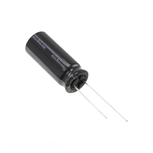 Condensador de Aluminio de Canal de Fabricante 5600 uF UHW0J562MHD, 5600UF 20% 6.3V, Radial, de Orificio Pasante - Product Image 1