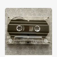 Cassette audio vierge transparente personnalisée en gros, 30, 60, 90 minutes, style vintage, pour enregistrement, mixtape, support multimédia, musique DIY