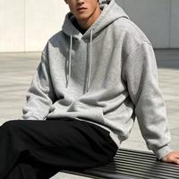 Hoodie surdimensionné personnalisé en coton épais, coupe ample en French Terry, effet vieilli