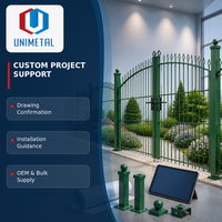Panneau de clôture en treillis métallique double 2D sur mesure, revêtu de PVC, avec sommet arqué décoratif, pour projets résidentiels