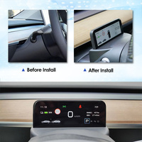 Pantalla HUD para Tablero de Instrumentos VJOYCAR, Pantalla LCD, Monitor de Velocidad Digital, Panel de Instrumentos para Accesorios de Tesla Model Y, Modelo 3
