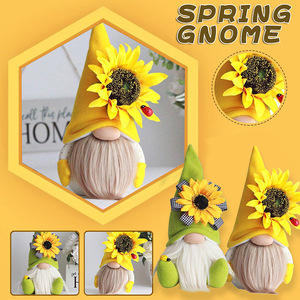 Nuovi prodotti transfrontalieri: Bambola senza volto a tema Festival delle Api, Gnomo, Simpatico Girasole, Goblin Rudolph, Statuetta colori autunnali, Lotto - Product Image 1