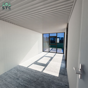 Stile caldo prefabbricato in acciaio casa modulare a prezzi competitivi Pop-up casa con soggiorno fatto <span class=keywords><strong>di</strong></span> pannello Sandwich - Product Image 1