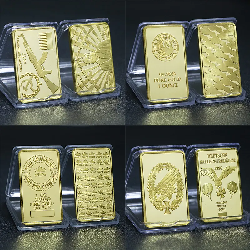 High Quality Custom Metal Suisse Different Serial Laser Number Souvenir 1 Oz Pure Fine Bullion Gold Bar For Collection
