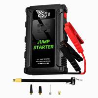 Jump Starter Portabel dengan Pompa Udara, Pengisi Daya Baterai Mobil, Power Bank, Paket Baterai Lithium, Pompa Ban, Lampu Darurat