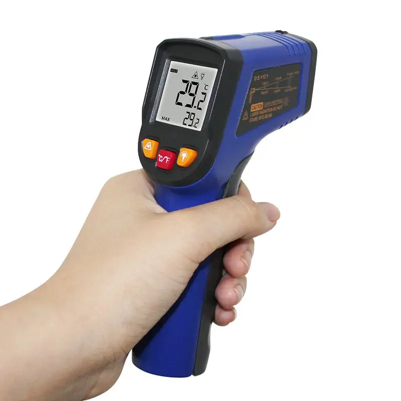 Laser Handheld Ir Temperature Pyrometer Digital Thermometer Used For Industry Measurement