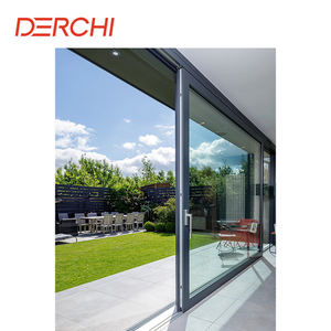 DERCHI AS2047, diseño de balcón exterior australiano, elevador de Patio, marco de aluminio, puertas correderas de rotura térmica de vidrio doble - Product Image 2