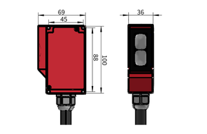 Gtric เซ็นเซอร์สวิทช์โฟโตเซลล์ออปติก24-220V AC ระยะตรวจจับสากล10เมตรผ่านลำแสงเซนเซอร์โฟโตอิเล็กทริกแบบสี่เหลี่ยม - Product Image 4