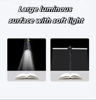 Lampe de travail réglable pour architecte, bureau, étude, lecture, travail, lampe à double tête LED, bras oscillant, lampe de bureau